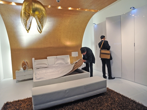 Schlafzimmer Einrichtungsidee Möbelmesse imm 2010