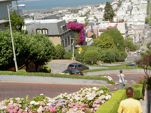 Lombard Street San Francisco Beleuchtung